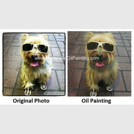 Ritratti su ordinazione originali della pittura a olio, ritratti dell'animale domestico del cane dalle fotografie 16&quot; X 16&quot;
