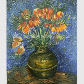Van Gogh Oil Paint Fritillaries in repliche di rame di un capolavoro del vaso