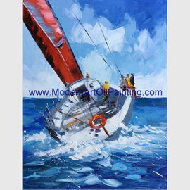 Pitture della nave del mestichino sulle barche astratte della tela per i club delle società