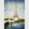 Torre Eiffel di verniciatura del mestichino contemporaneo coperta di strato di plastica spesso