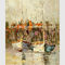 Pittura a olio pagina del mestichino, pittura astratta di arte della parete di paesaggio della barca a vela