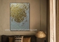 Oro strutturato della tela che dipinge la parete spessa astratta Art For Home Decorative della pittura