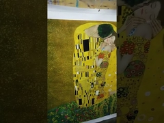 Il bacio della gente pittura a olio decorativa su tela di lino