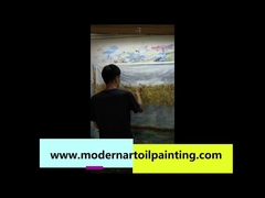 Lamina d'oro pittura astratta tela arte della parete per la decorazione