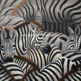Arte fatta a mano della parete della tela della stampa di Art Canvas Paintings Animal Zebra dell'estratto