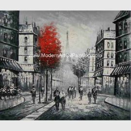Pittura in bianco e nero, pittura di Parigi del paesaggio del mestichino dell'impressione