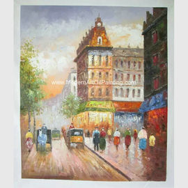 Mestichino acrilico della via di Parigi del paesaggio impressionista della pittura a olio per la stanza di bambini
