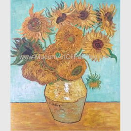 Van Gogh Oil Reproduction dipinto a mano, pitture di Vincent Sunflowers Still Life Oil
