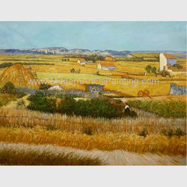 Pittura a olio gialla di Vincent Van Gogh Oil Paintings Harvest su tela