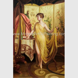 Pittura a olio dipinta a mano della gente della riproduzione femminile nuda classica della pittura a olio