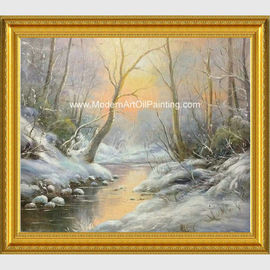 Pittura su ordinazione incorniciata del paesaggio di inverno con lo stile classico neo- della neve