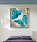 Stili moderno 80 x 80 cm della tela di Art Oil Paintings Colorful Animal della farfalla