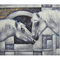Cavallo orizzontale moderno della tela che dipinge 100% arti domestiche della tela della decorazione delle pitture animali fatte a mano per l'entrata della stanza