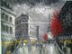 Verniciatura astratta di Parigi/pannello moderno di Art Oil Painting Eiffel Tower Parigi singolo