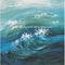 Estratto contemporaneo Art Painting Sea Wave fatto a mano, arte della parete della tela di Strectched