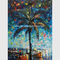Parete dipinta a mano Art Decoration del golfo del Messico di vista sul mare della pittura a olio del mestichino