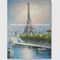 Via di Parigi della pittura a olio di Parigi dell'impressione che allunga l'ufficio Deco del pannello di pagina una