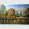 100% paesaggi fatti a mano di Parigi della torre Eiffel del mestichino della pittura a olio di Parigi su tela