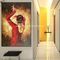Ballerino fatto a mano moderno Oil Painting, parete astratta Art Canvas Painting di flamenco