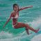 I ritratti su ordinazione realistici della pittura a olio praticano il surfing signora Sports Oil Paintings dall'immagine