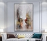 Decorazione dipinta a mano di Art Paintings For Living Room della parete della tela 3D di 100%
